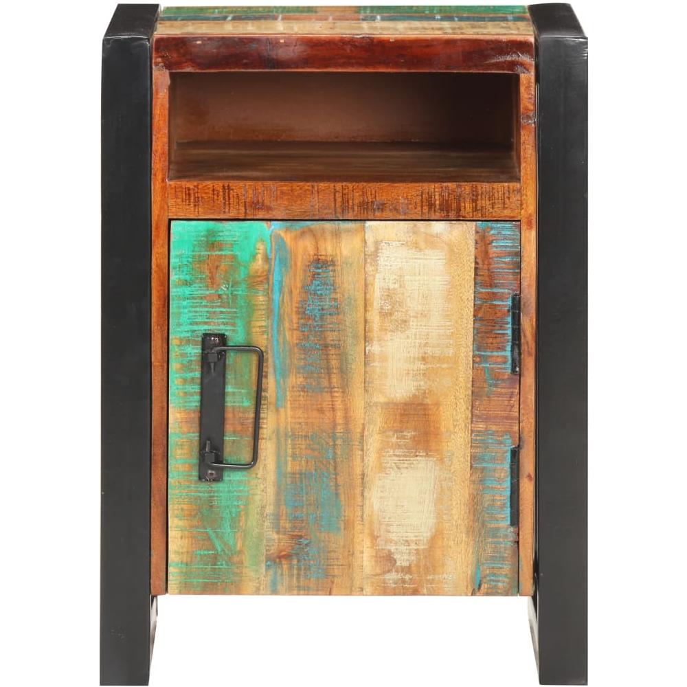 Comodino 40x35x55 cm in Legno Massello di Recupero - Foto 3