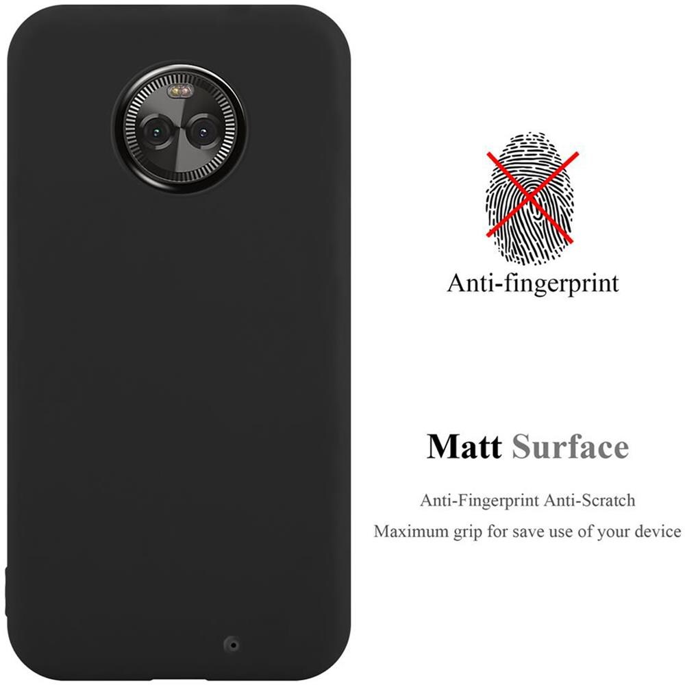 Cadorabo Custodia Compatibile Con Motorola Moto X4 In Candy Nero - Coperchio Protettivo In Silicone Tpu Flessibile - Foto 2