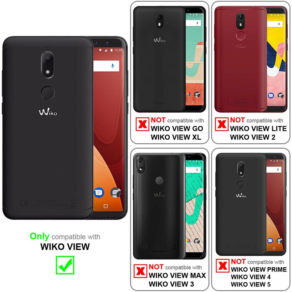 Custodia Compatibile Con Wiko View In Frost Rosso - Coperchio Protettivo In Silicone Tpu Flessibile - Foto 2