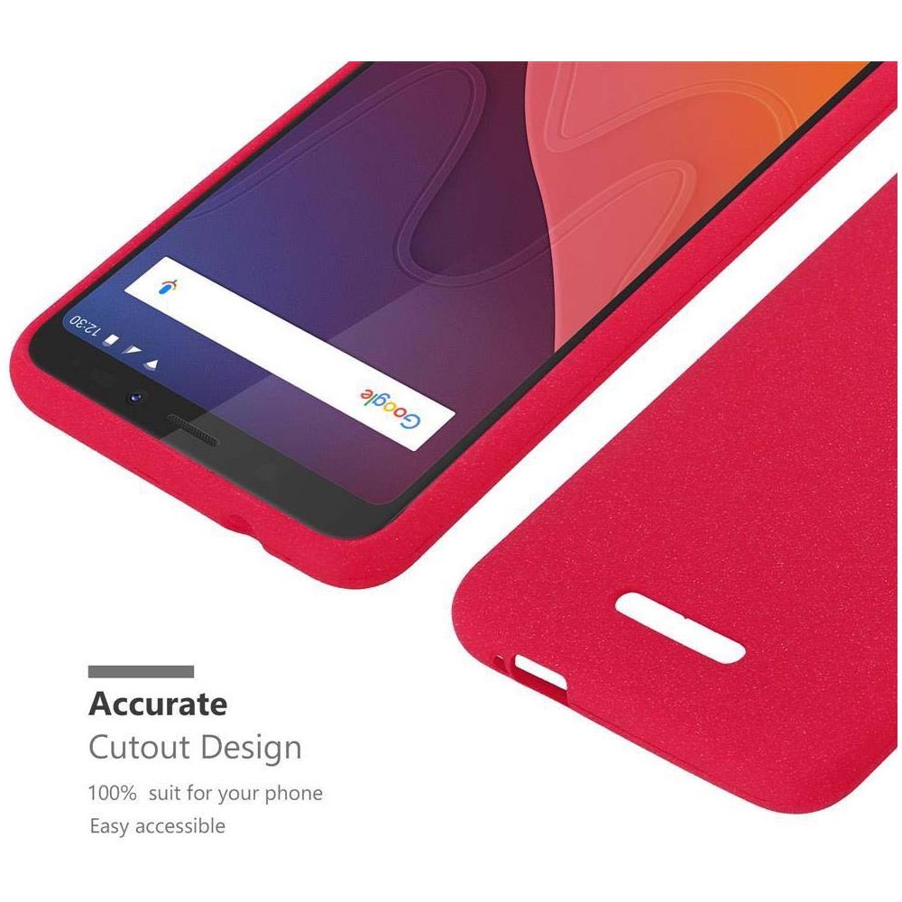 Custodia Compatibile Con Wiko View In Frost Rosso - Coperchio Protettivo In Silicone Tpu Flessibile - Foto 7