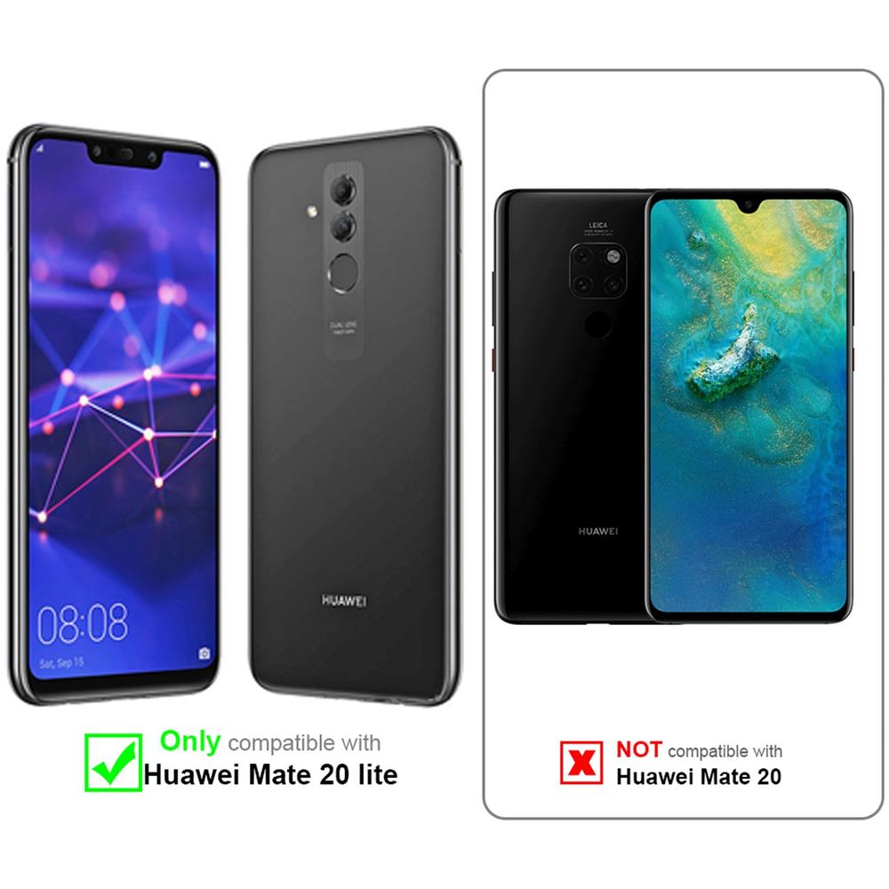 Cadorabo Custodia Compatibile Con Huawei Mate 20 Lite In Classy Argento - Coperchio Protettiva Con Chiusura Magnetica, Funzione Stand E Tasca Per Le Carte - Foto 2