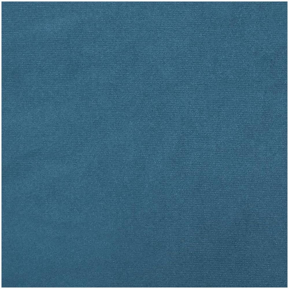 Poggiapiedi Con Gambe In Legno Blu In Velluto - Foto 4