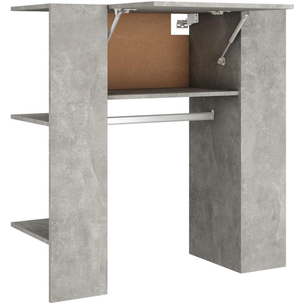 Scaffale Ingresso Grigio Cemento 97,5x37x99cm Legno Multistrato - Foto 2