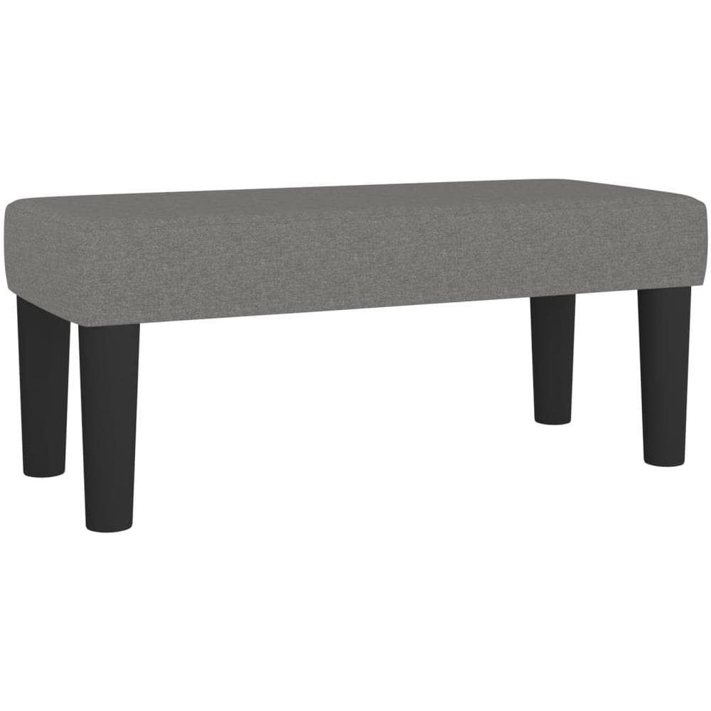 Panca Grigio Scuro 70x30x30 Cm In Tessuto - Foto 2