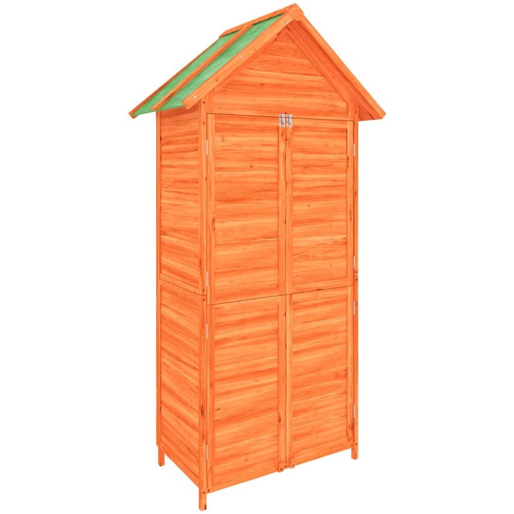 Rimessa Da Giardino Marrone 89x52,5x175 Cm Legno Massello Pino - Foto 2