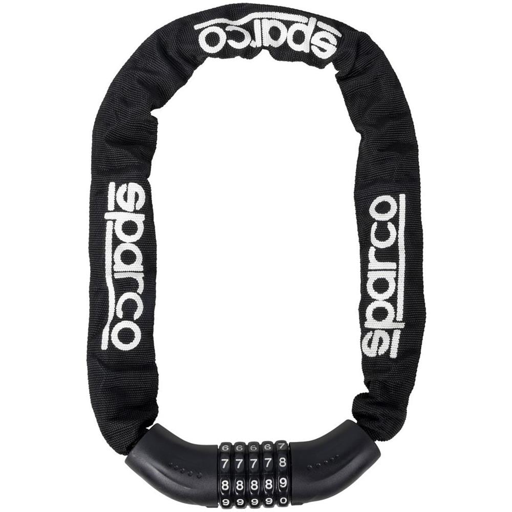 Lucchetto A Catena Per Bicicletta Nero Con Combinazione Sparco - Foto 1