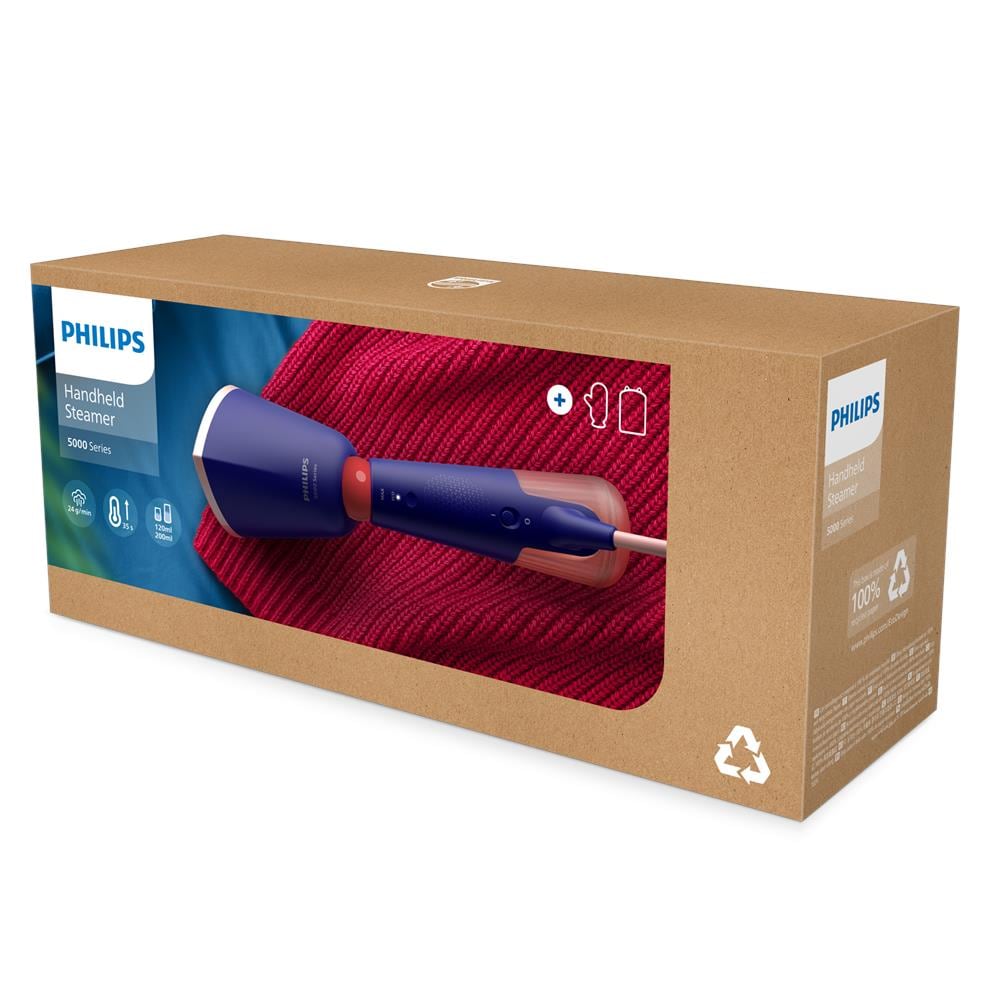 Ferro da Stiro Series 5000 STH5030/20 Verticale a Vapore Portatile Stiratrice Verticale Potenza 1400W 200ml Colore Blu - Foto 8