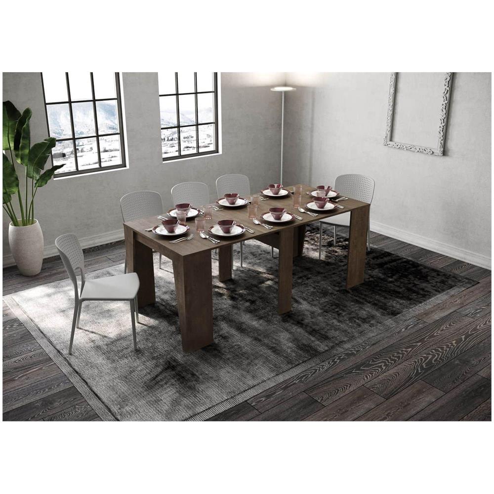 Consolle allungabile 90x48/204 cm Anvar Small noce - Foto 3