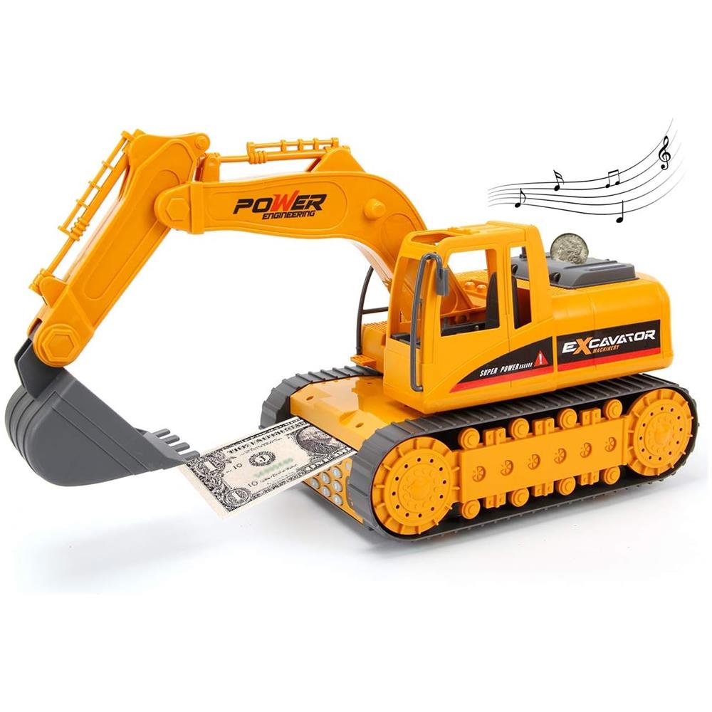 Salvadanaio per monete e banconote, regalo interattivo apertura auto vigili del fuoco - Foto 1