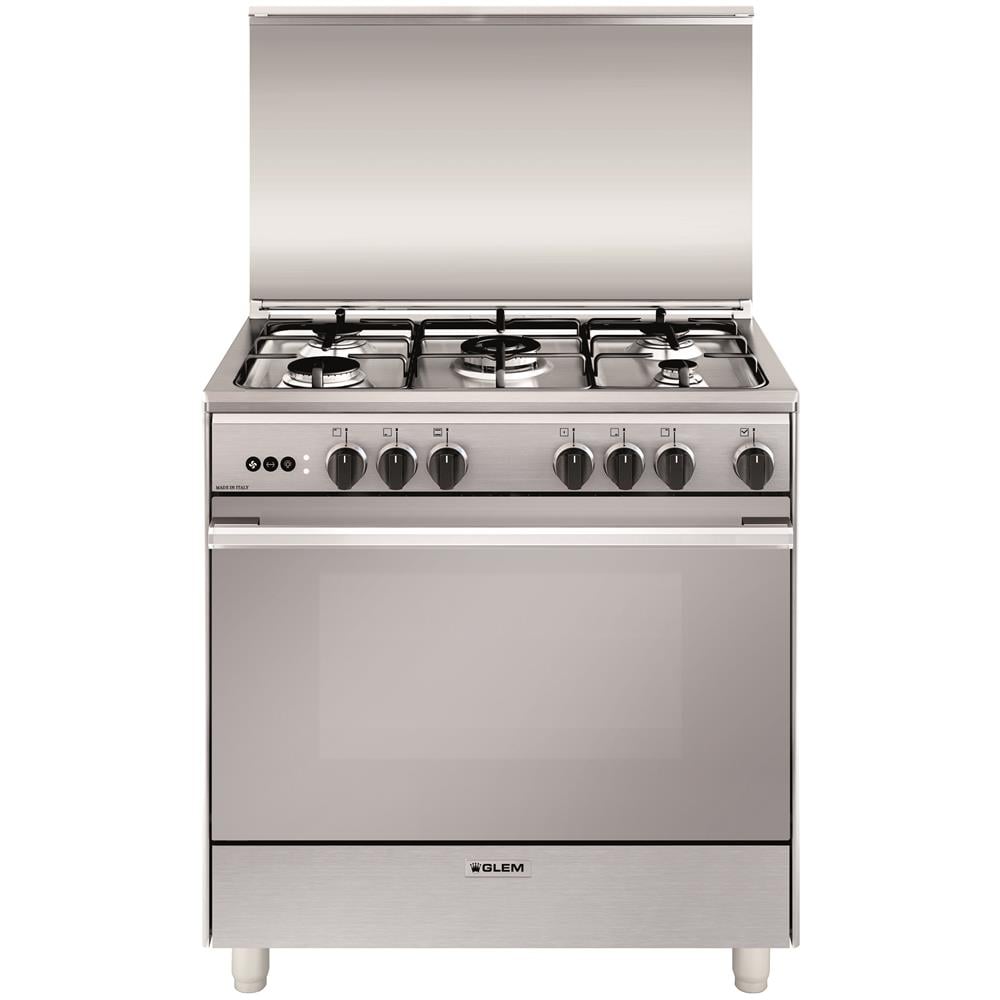 Cucina a Gas U855VI 5 Fuochi Gas Forno Gas Classe A Dimensioni 80x50 Colore Inox Serie Unica - Foto 1