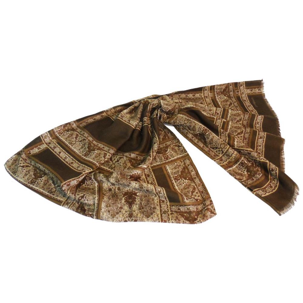 Sciarpa Donna Pashmina 1728g Marrone3 - Foto 2