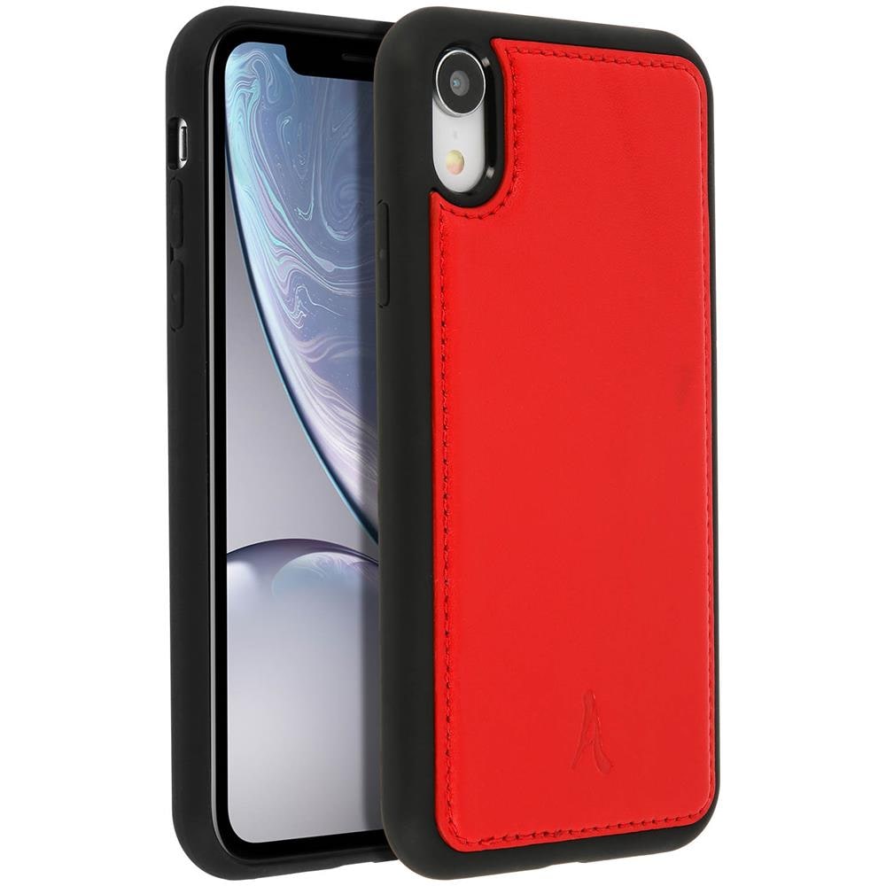 Cover Apple Iphone Xr Protezione Rigida Vera Pelle Rosso - Foto 2