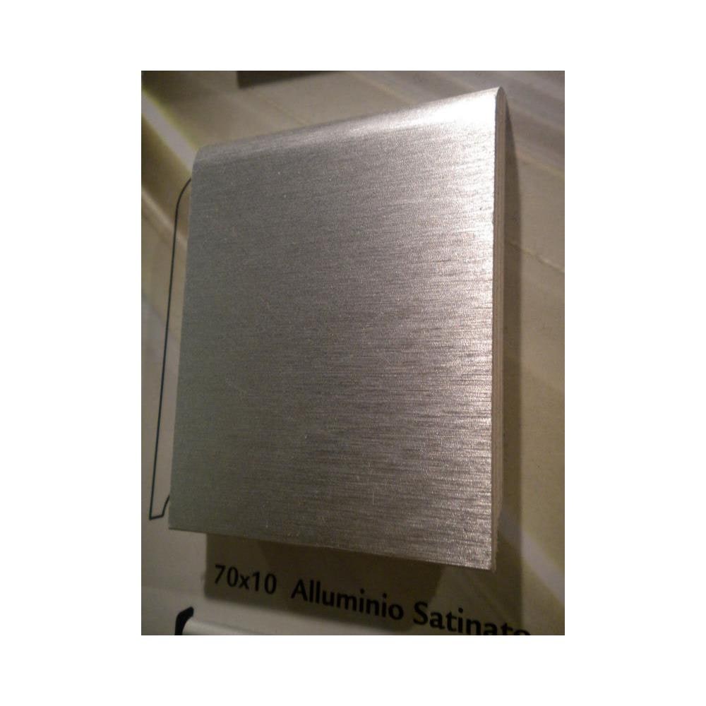100 Metri Lineari Battiscopa Rivestito Alluminio 70x10 - Foto 1