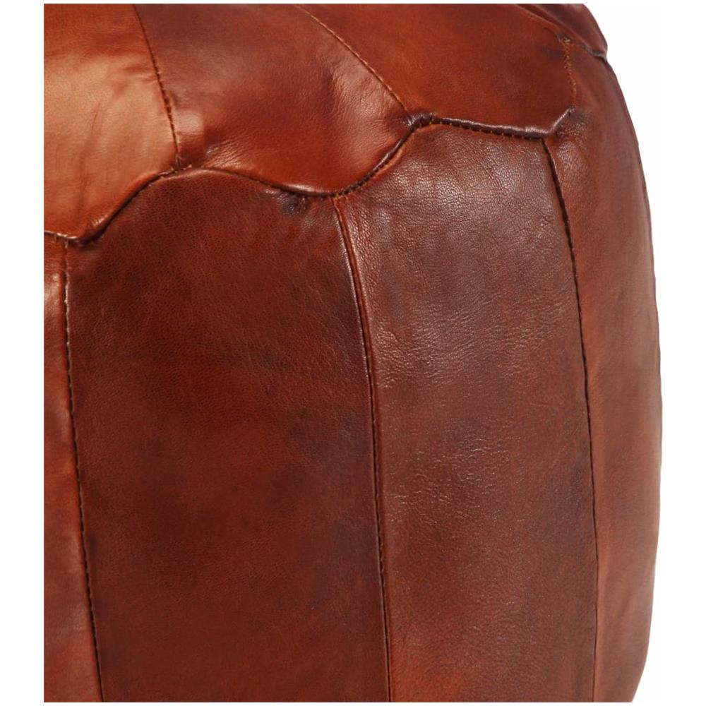 Pouf Tanno 40x35 Cm In Vera Pelle Di Capra - Foto 2