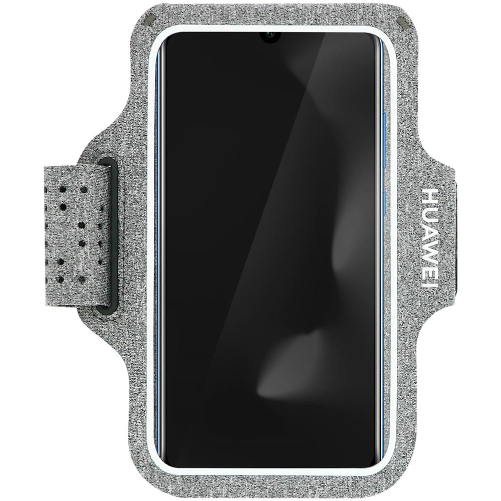 Fascia Sport Smartphone Tattile Tessuto Traspirante Grigio Mélange - Foto 1