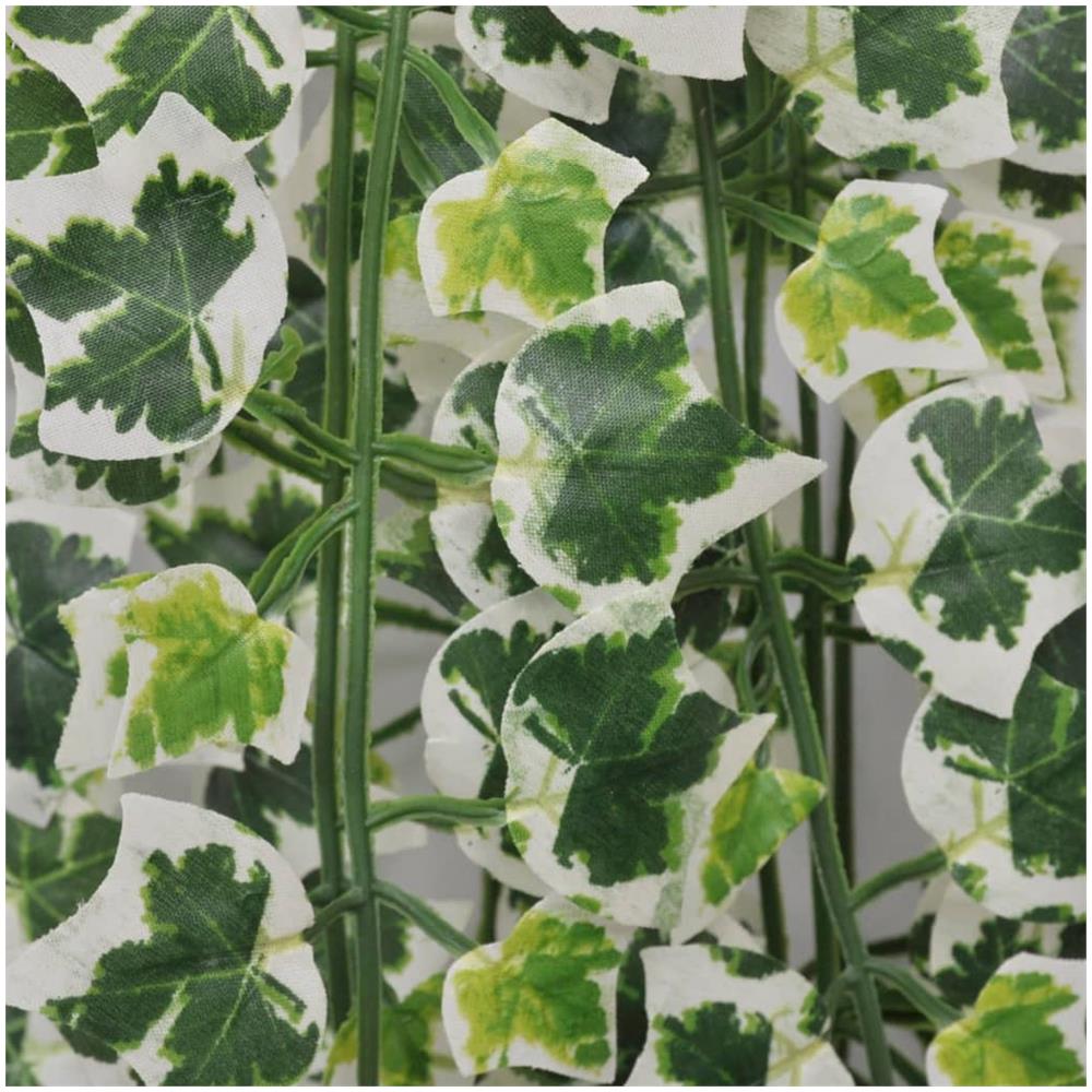 Foglie Artificiali Di Edera 4 Pz Variegata 90 Cm - Foto 2