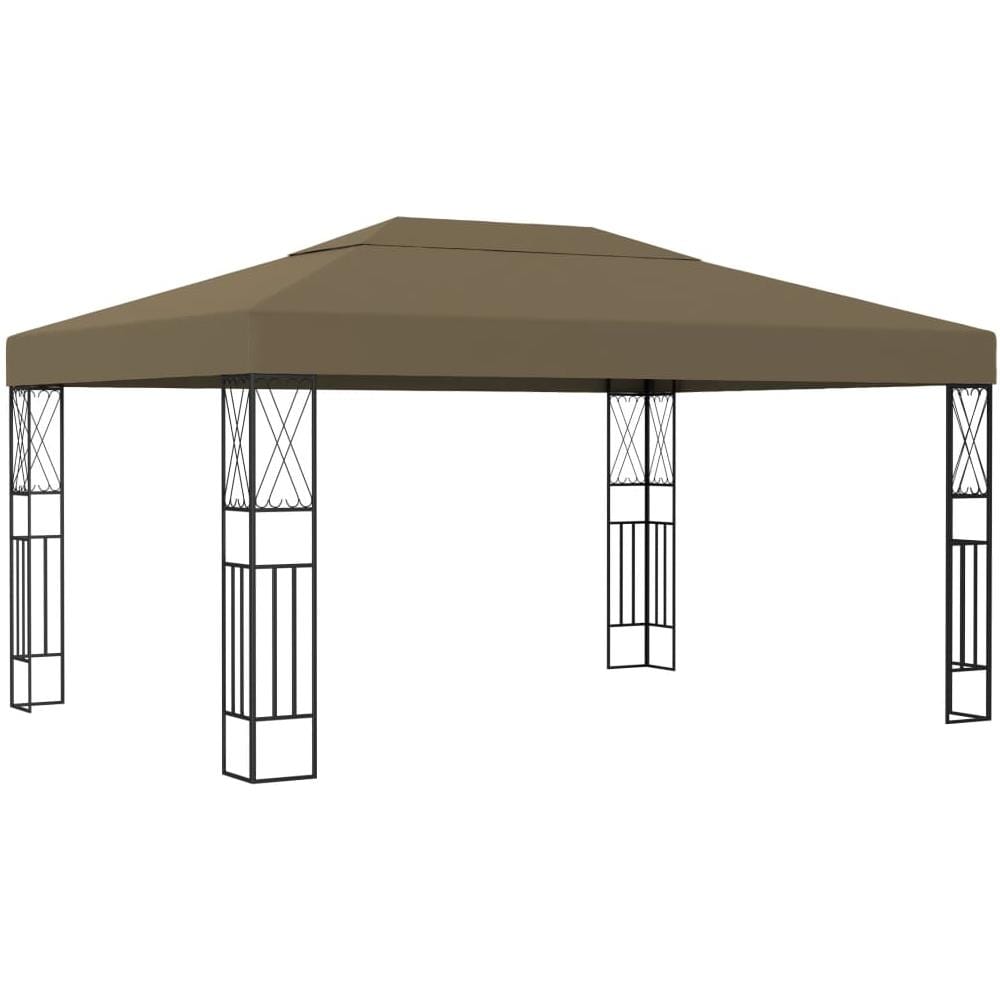 Gazebo 3x4 m Grigio Talpa in Tessuto - Foto 1
