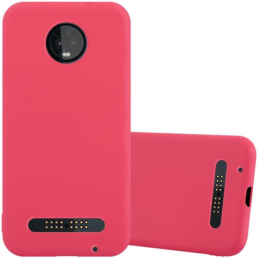 Custodia Compatibile Con Motorola Moto Z3 Play In Candy Rosso - Coperchio Protettivo In Silicone Tpu Flessibile - Foto 1