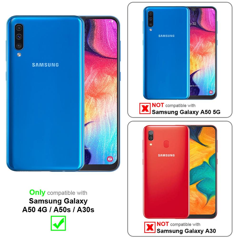 Cadorabo Custodia Compatibile Con Samsung Galaxy A50 / A50s / A30s In Liquid Verde - Coperchio Protettivo In Silicone Tpu Flessibile Con Anello - Foto 2