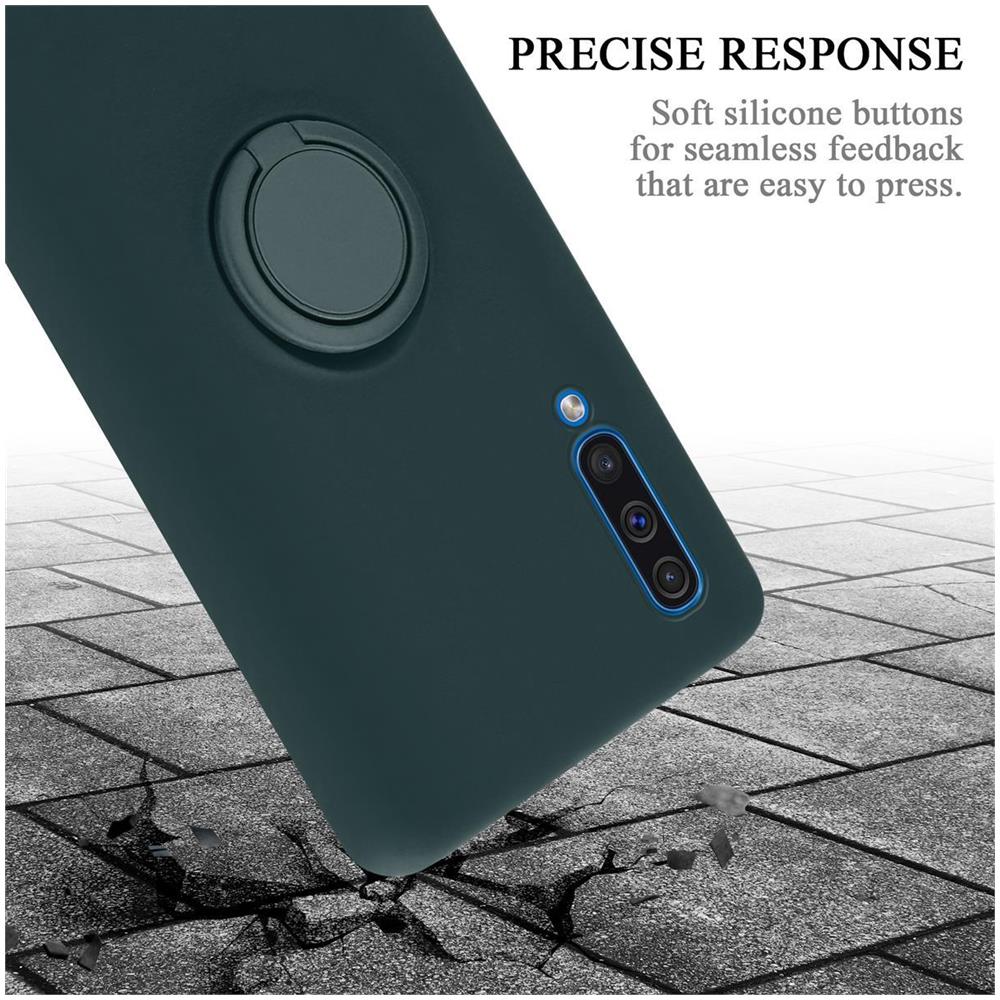 Cadorabo Custodia Compatibile Con Samsung Galaxy A50 / A50s / A30s In Liquid Verde - Coperchio Protettivo In Silicone Tpu Flessibile Con Anello - Foto 8