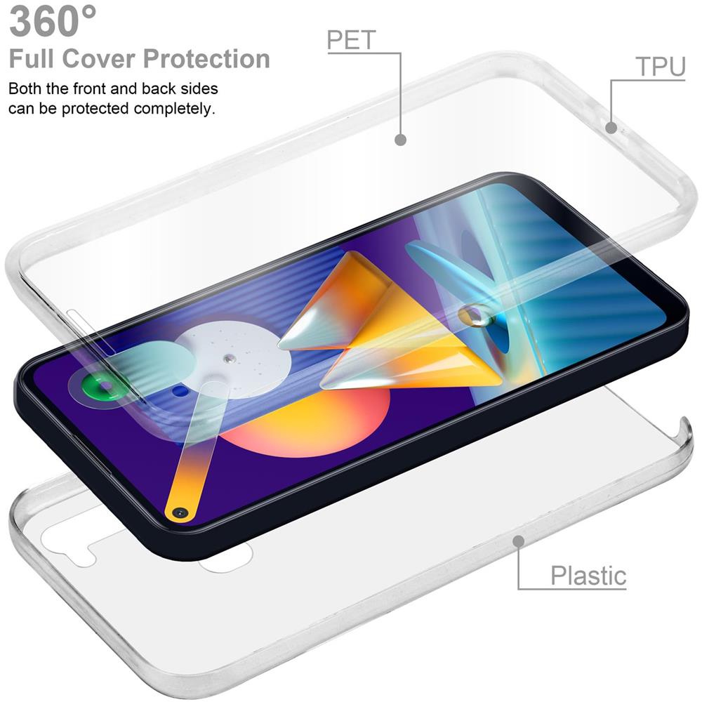 Custodia Compatibile Con Samsung Galaxy A11 Eu / M11 In Transparente - 360° Full Body Copertura Protettiva - Protezione Anteriore E Posteriore, Protezione A Tutto Tondo Con Protezione Del Display - Foto 2