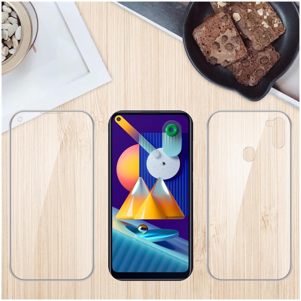 Custodia Compatibile Con Samsung Galaxy A11 Eu / M11 In Transparente - 360° Full Body Copertura Protettiva - Protezione Anteriore E Posteriore, Protezione A Tutto Tondo Con Protezione Del Display - Foto 6