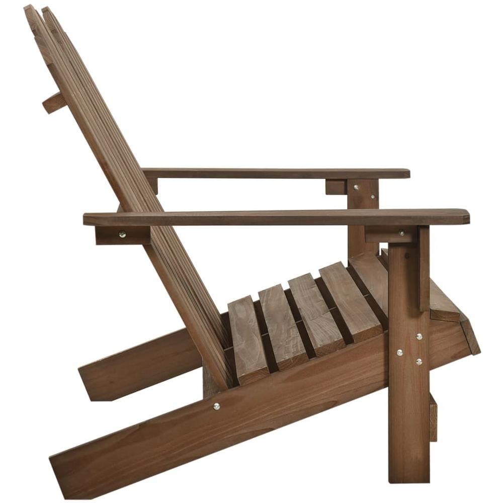 Sedia da Giardino Adirondack a 2 Posti Legno di Abete Marrone - Foto 3