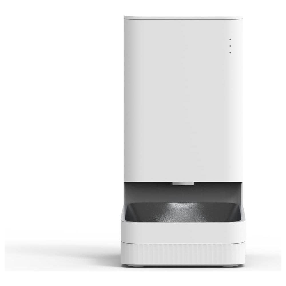 Dispenser Automatico per Cani /Gatti con Dosaggio Automatico 24 Ore su 24 Capacità 1.8 kg Colore Bianco - Foto 1