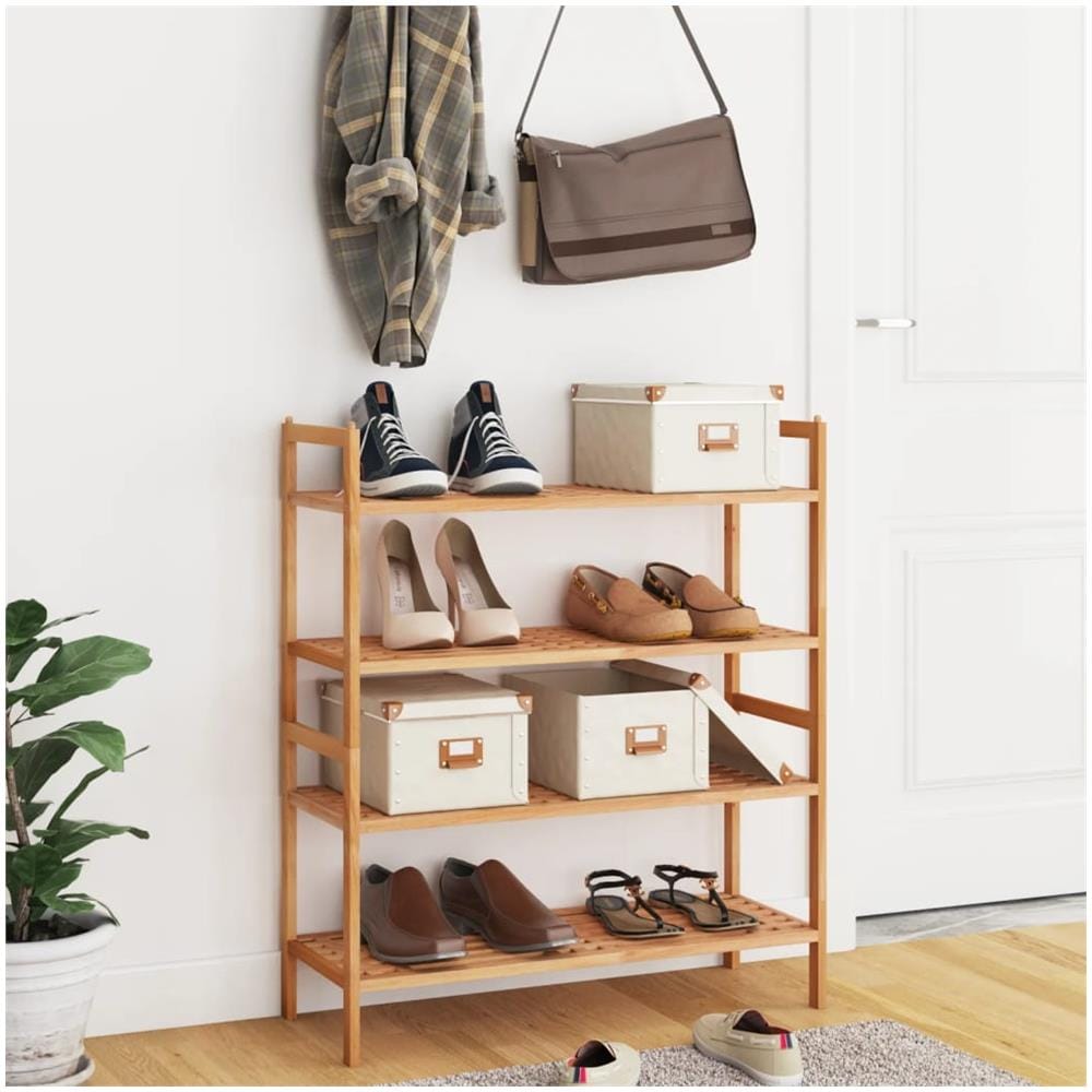 Scarpiere 2 Pz 69x27x41 Cm In Legno Massello Di Noce - Foto 1