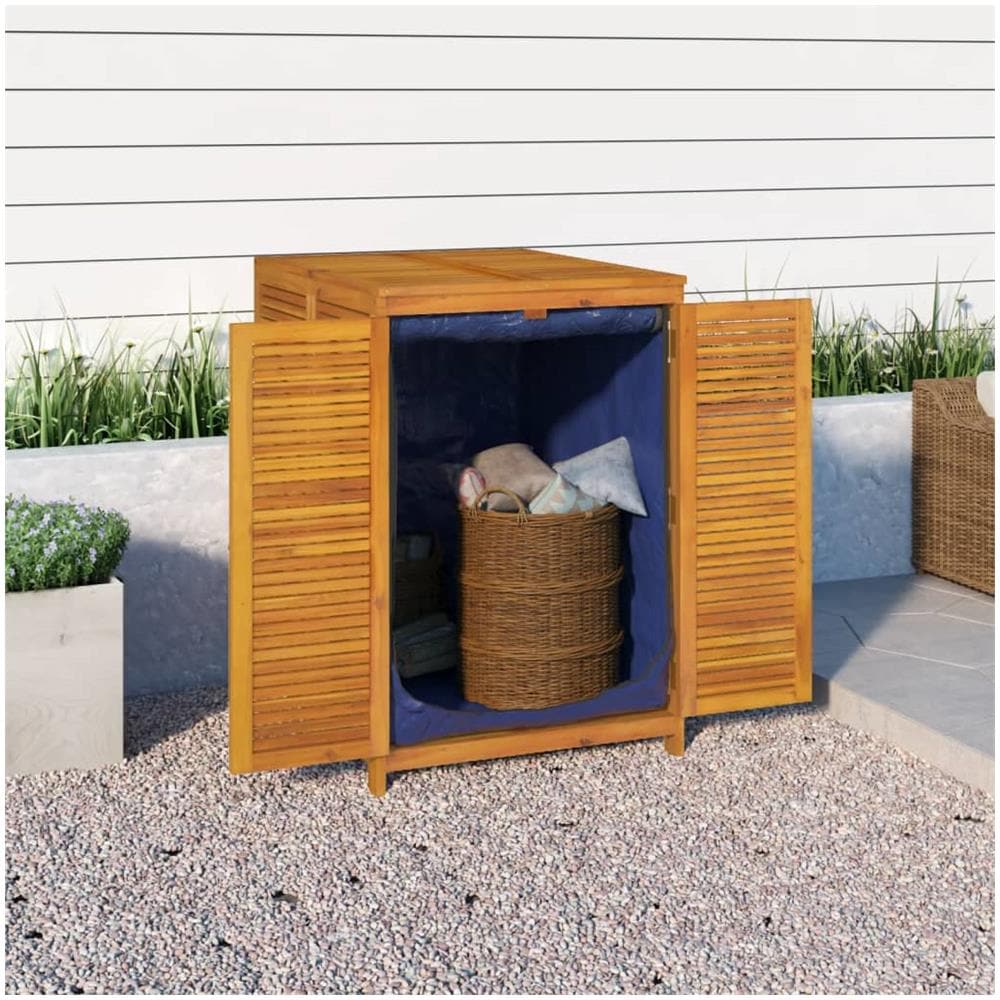 Contenitore Da Giardino 70x87x104cm In Legno Massello Di Acacia - Foto 1