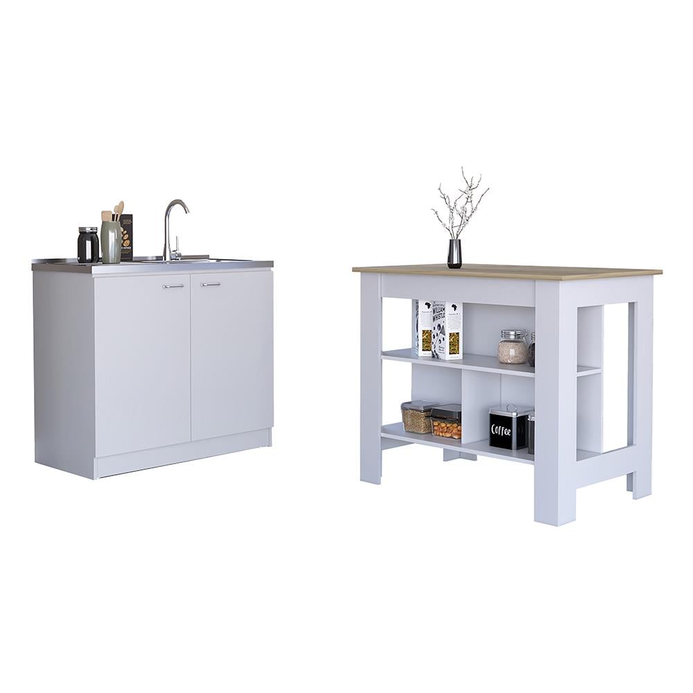 Set Cucina Phoenix, Isola + Mobile Cucina Con Lavello - Foto 1