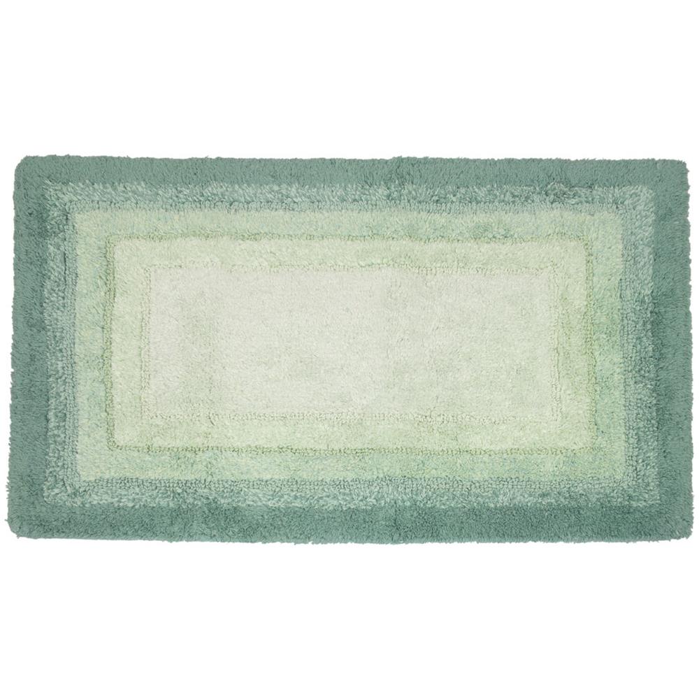 Tappeto Bagno Rettangolare In Spugna Morbida Antiscivolo Degradè Bosco 55x110 Bosco - Foto 1