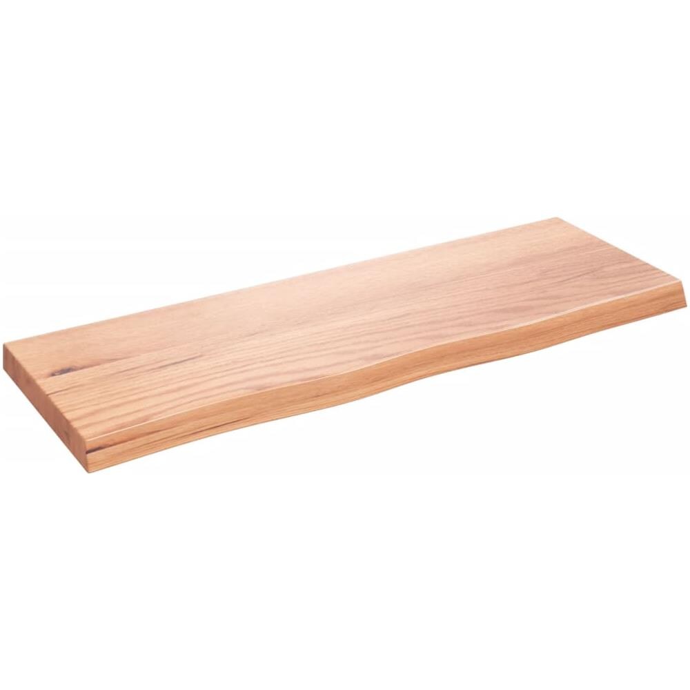 Ripiano Muro Marrone 80x30x (2-4) cm Massello Rovere Trattato - Foto 1