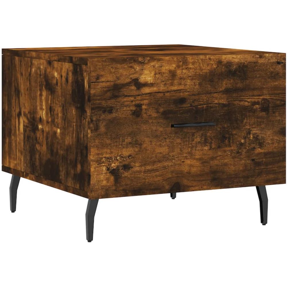 Tavolino Da Salotto Rovere Fumo 50x50x40 Cm Legno Multistrato - Foto 2