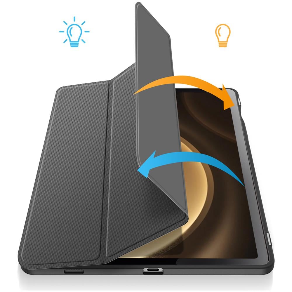 Custodia Per Samsung Tab S9 Fe Plus Funzione Supporto Digitazione Toby, Nero - Foto 2