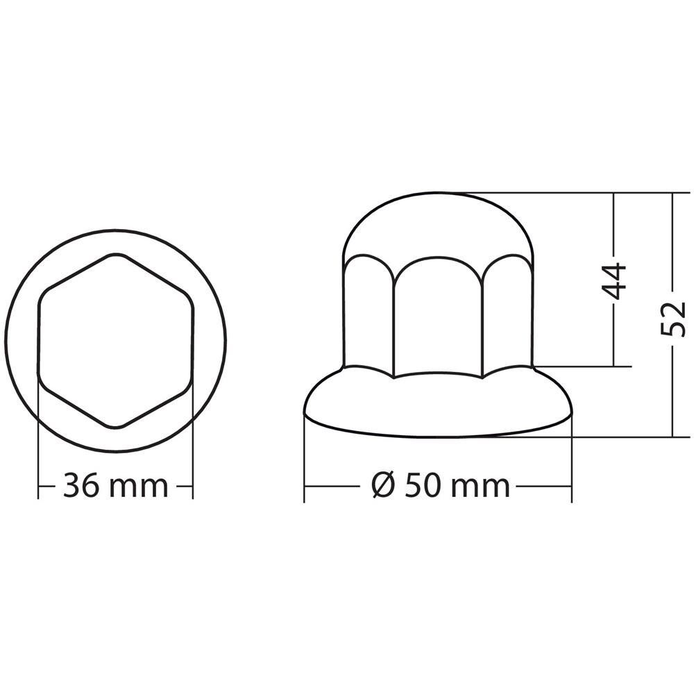 Copribulloni Cromati In Abs - ? 30 Mm - Set 10 Pz - Foto 2