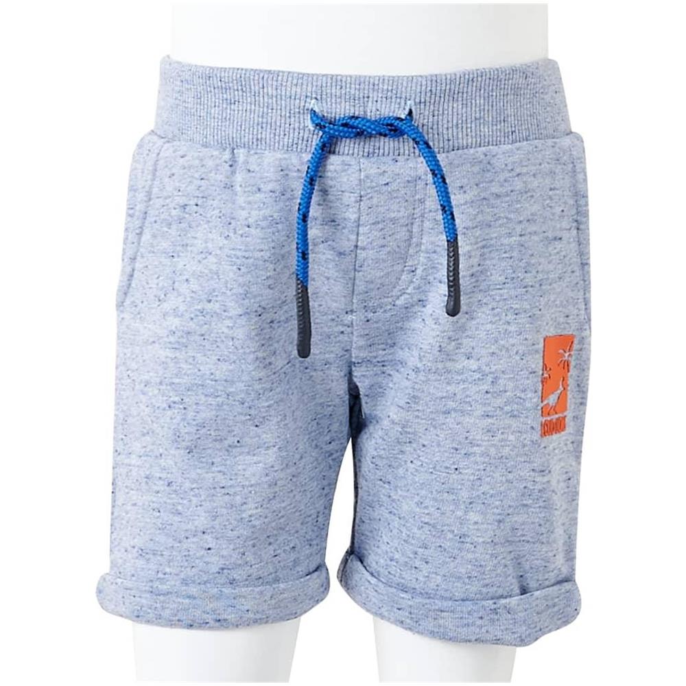 Pantaloncini per Bambini con Coulisse Blu Mélange 128 - Foto 8