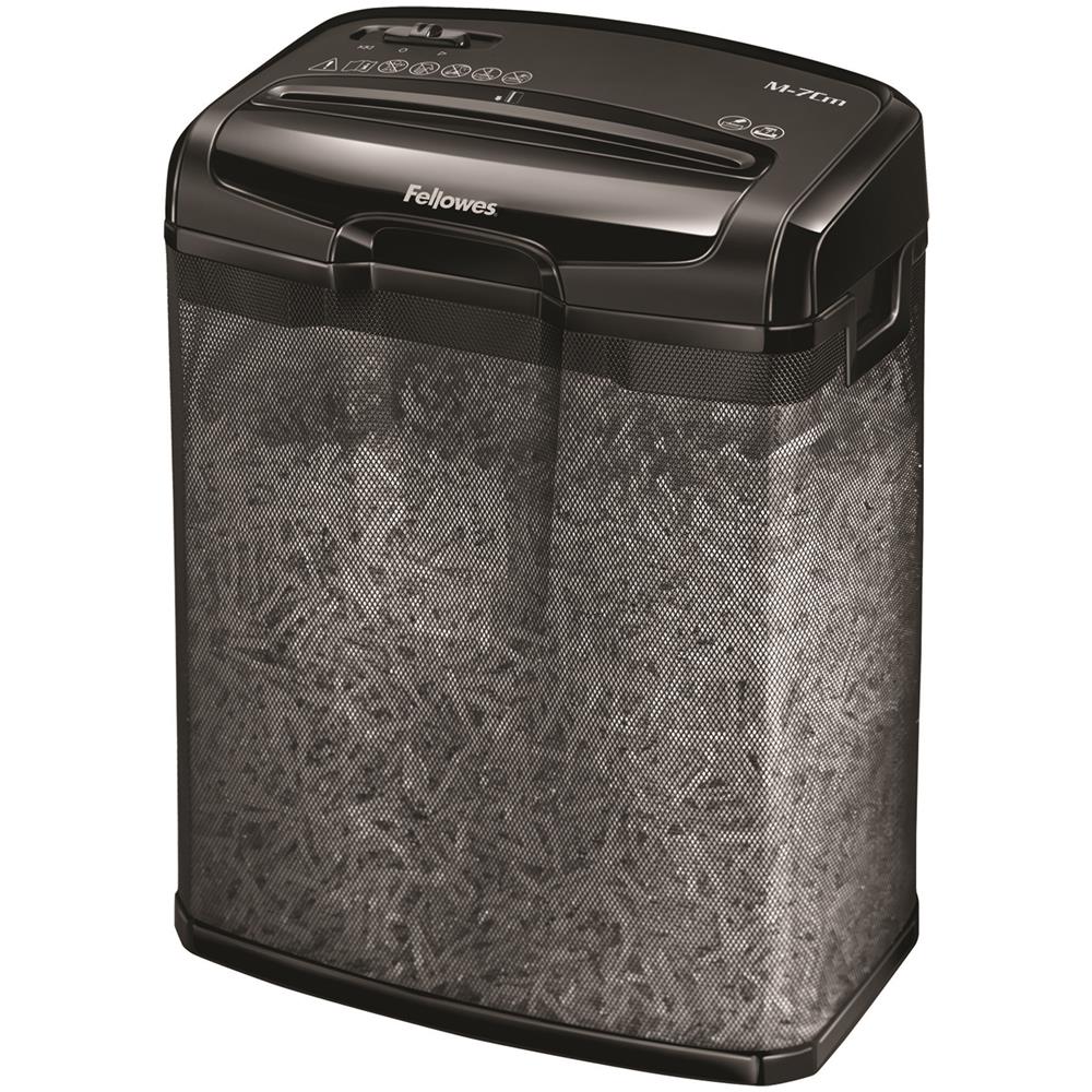 Distruggidocumenti a Frammenti Powershred M-7Cm con Cestino da 13L Capacità di taglio 7 fogli Colore Nero - Foto 1