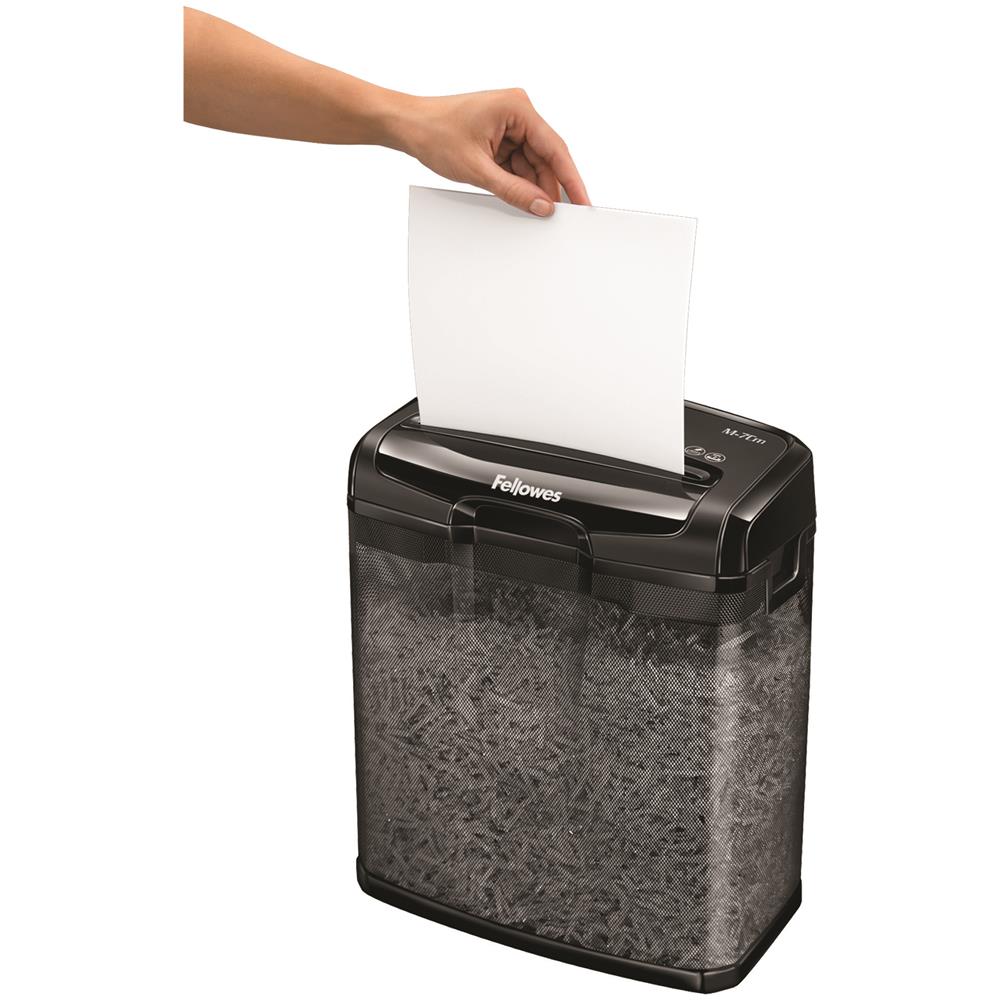 Distruggidocumenti a Frammenti Powershred M-7Cm con Cestino da 13L Capacità di taglio 7 fogli Colore Nero - Foto 2