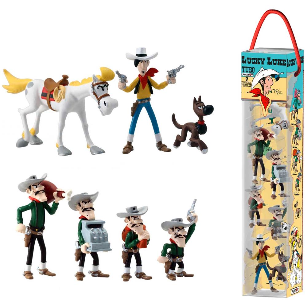 70387 - Lucky Luke - Tubo 7 Figure - Foto 1