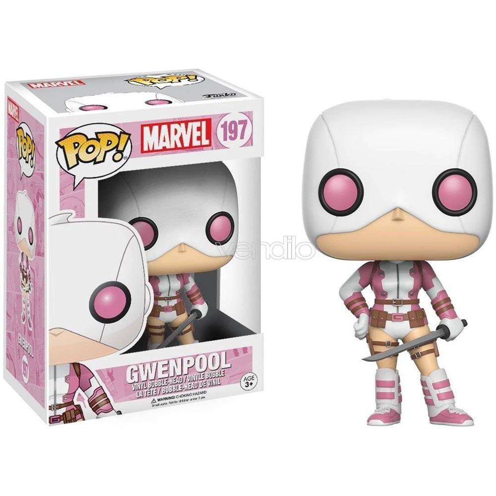 Marvel Pop Vinile Figura Gwenpool Mascherata Con Spada 9 Cm - Foto 2