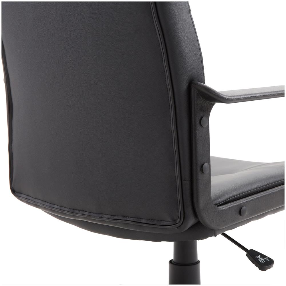 Sedia Da Ufficio Imbottita Girevole Con Rotelle, Nero - Foto 8