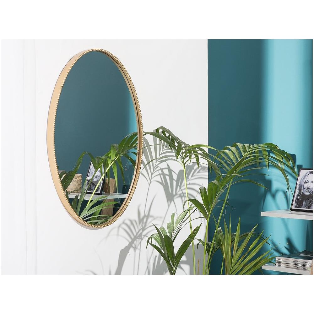 Specchio Da Parete Con Cornice In Color Oro 83x57 Cm Ouvea - Foto 2