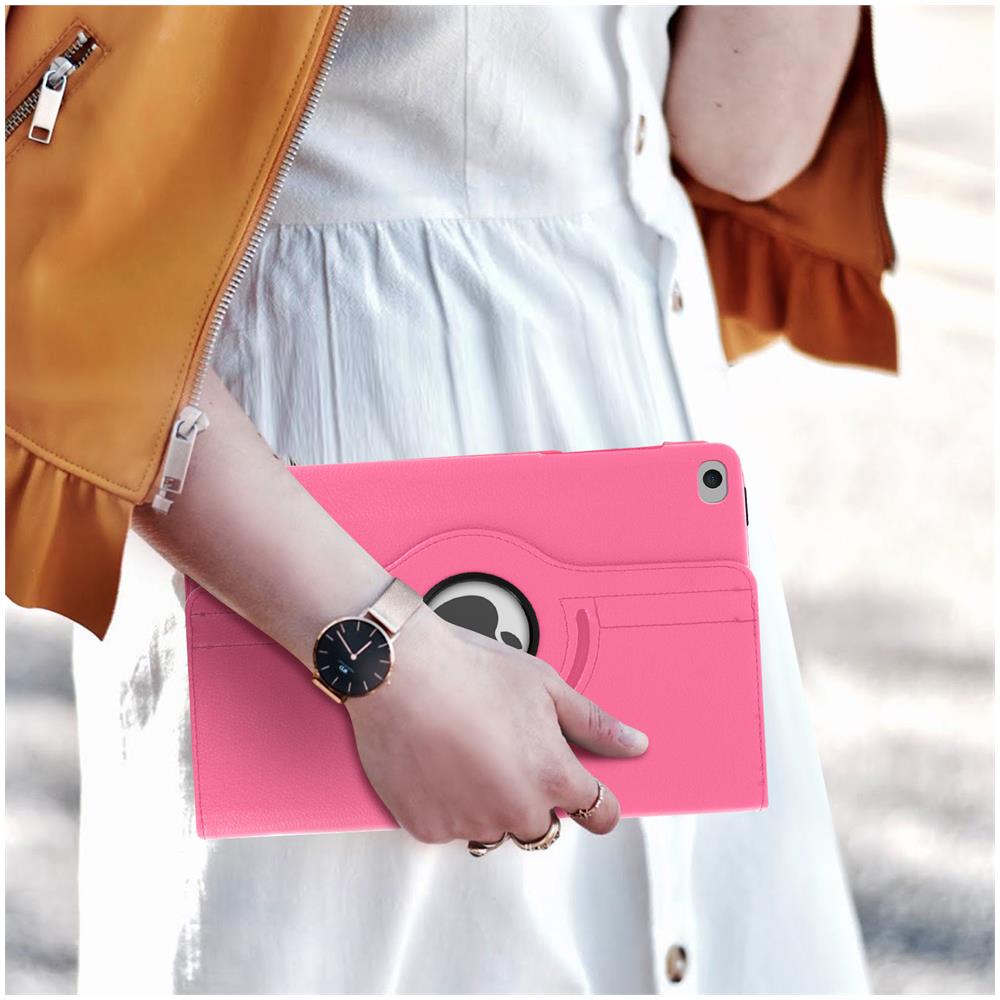 Custodia Ipad 5 / Ipad 6 / Ipad Air Supporto Regolabile 360° Rosa - Foto 5