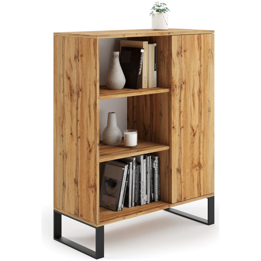 Fondi Mobile, Libreria, Cassettiera Soppalco, Scaffale Industriale Rovere Wotan - Foto 1