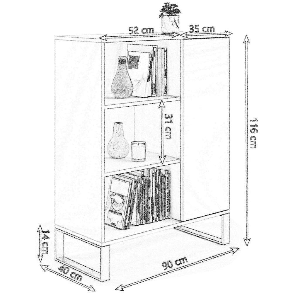 Fondi Mobile, Libreria, Cassettiera Soppalco, Scaffale Industriale Rovere Wotan - Foto 2