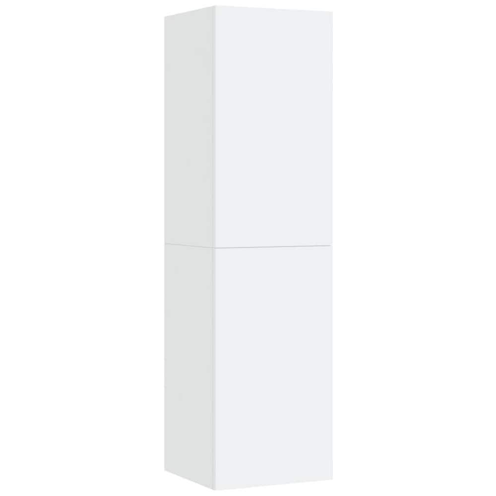 Mobile Porta TV Bianco 30,5x30x110 cm in Legno Multistrato - Foto 1