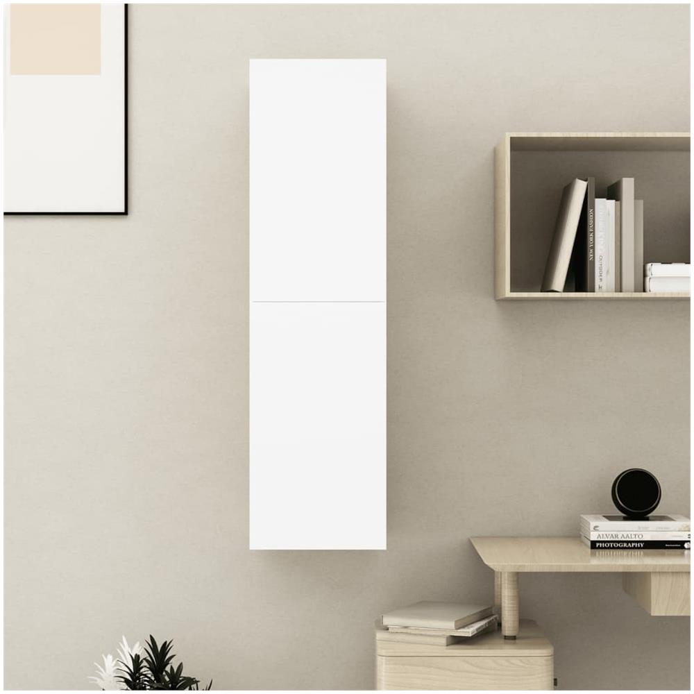 Mobile Porta TV Bianco 30,5x30x110 cm in Legno Multistrato - Foto 10