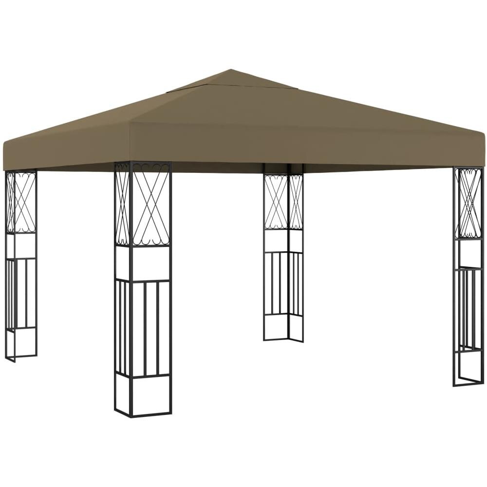 Gazebo 3x3 m Grigio Talpa in Tessuto - Foto 1