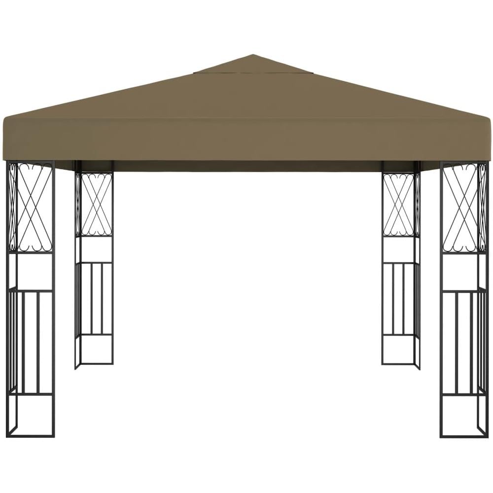 Gazebo 3x3 m Grigio Talpa in Tessuto - Foto 2
